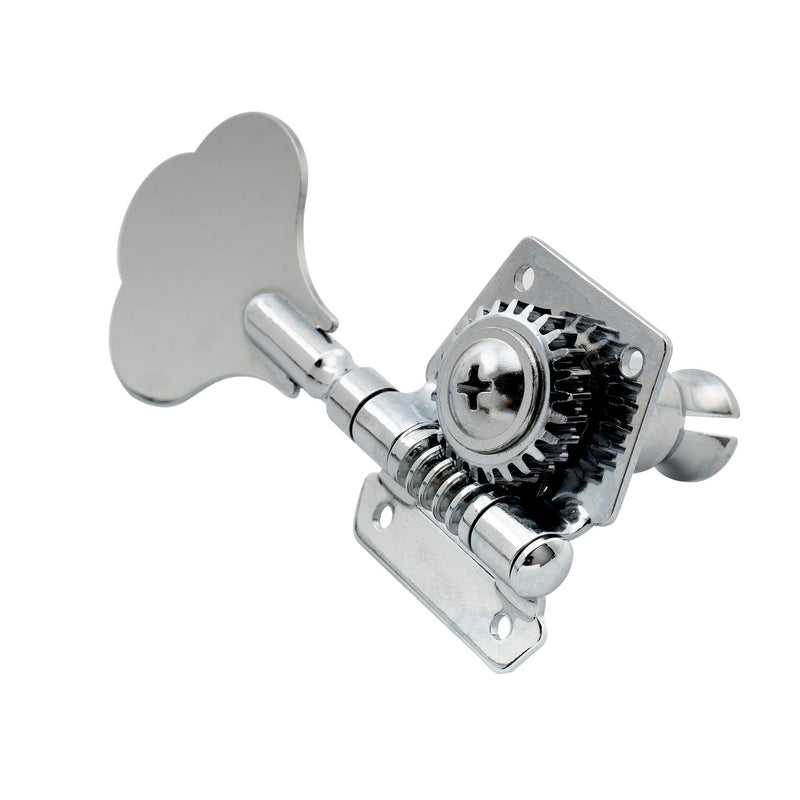 [AUSTRALIA] - Musiclily 2+2 Vintage Open Geared Bass Tuners Machine Head Tuning Keys Pegs Set for Jazz Precision P Bass Replacement, Chrome 