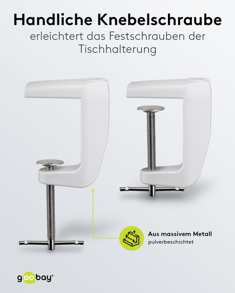 Fixpoint 77460 Replacement Table Clamp for Magnifying Lamp, 13mm Diameter Table holder Single