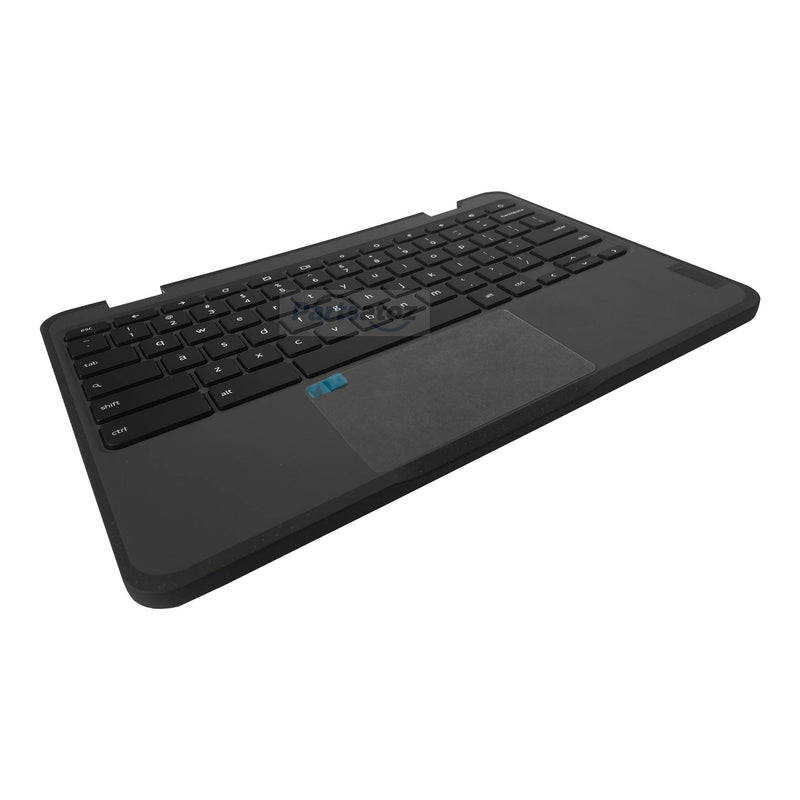 Laptop Palmrest Upper Case Top Cover with US English Keyboard Touchpad Assembly Replacement for Lenovo 100e Chromebook Gen 3 WiFi 82J7 82J8 5M11C94663