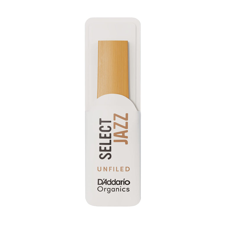 D’Addario Woodwinds - Organic Select Jazz Soprano Saxophone Reeds - Soprano Sax Reeds - Individually Sealed - Unfiled, Soft, Strength 3, 10-Pack 3 Soft