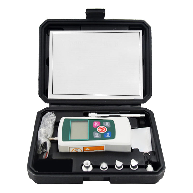 500N Digital Force Gauge, Pressure Pull Dynamometer, Handheld Pressure Tension Gauge with Unit Switching, Backlit Display and Automatic Shut-Off