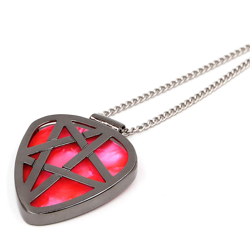 Guitar Pick Holder Necklace for Guitarists/Guitar Picks Keeper Storage Pendant Necklace Stainless Steel Music Lovers Musicians Gifts… (Metal Black, Star) Metal Black