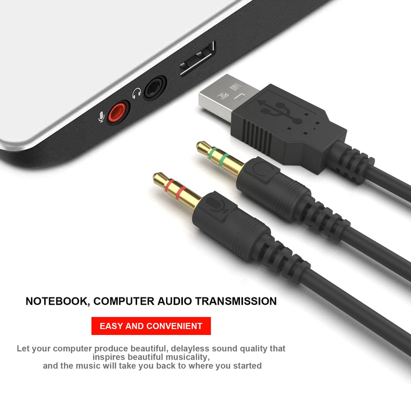 3.5mm Replacement Arctis Headset Cord Audio Cable Charging Wire Compatible with SteelSeries Arctis 7, Arctis 5, Arctis 3, Arctis Pro Wireless, Arctis Pro Gaming Headsets to PC Laptop