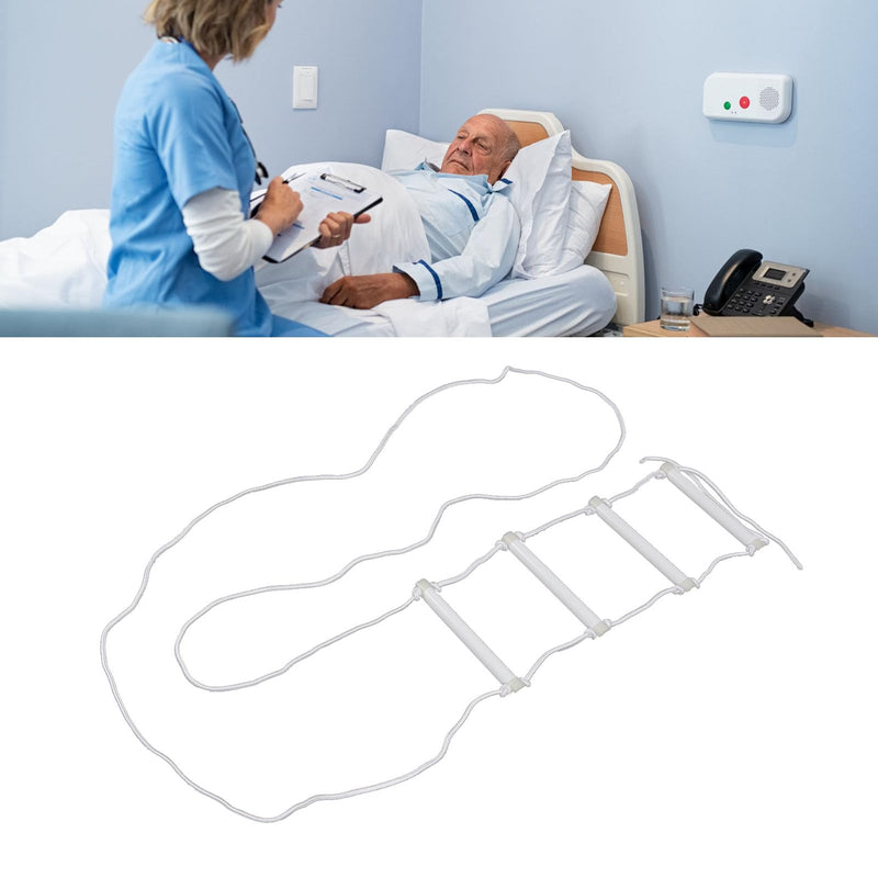 Rope Ladder, Bed Pull Ladder with Built-in Light, for Elderly, Disabled and Injured, Robust with Large Load Capacity, Easy to Install