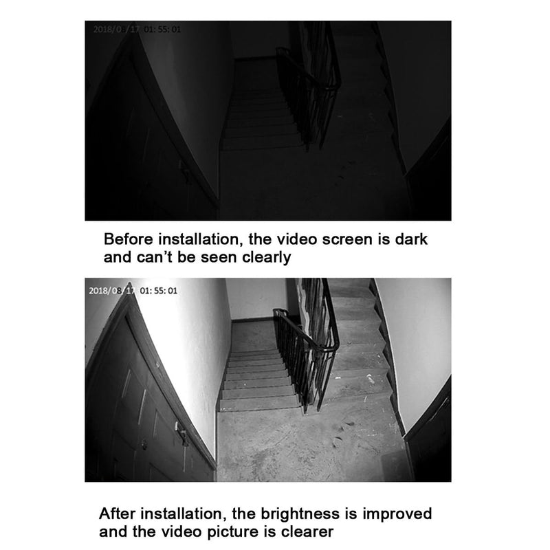 Night Vision IR Illuminators 940nm Invisible 6-LEDs Infrared Light IP65 Water-Resistant Outdoor Floodlight for Security Cameras (940nm IR, 90° Angle for 4mm Lens) 940nm IR, 90° Angle for 4mm Lens