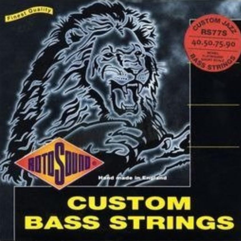 Rotosound RS77S Monel Flatwound Short-Scale Bass Guitar Strings (40 50 75 90) .040-.090 Standard Short Scale