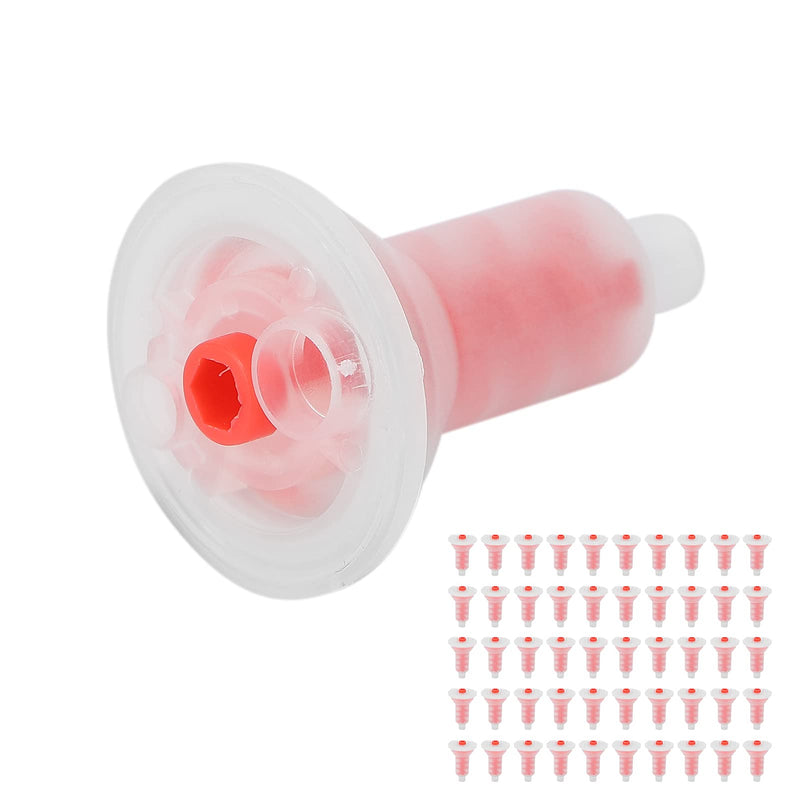 Pack of 50 Dental Mixing Tips, Disposable Dental Silicone Mixing Tip, Dental Dynamic Intraoral Disposable Intraoral Mixing Head, Mix 5:1 Ratio Dental Accessories