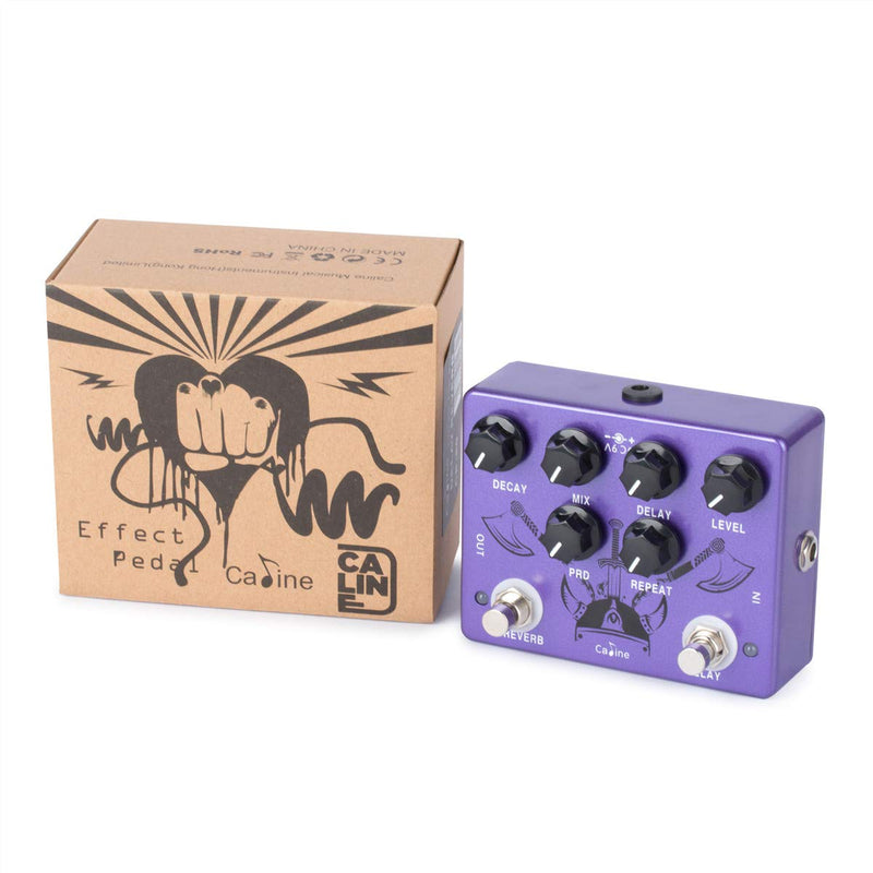 Caline CP-80 Ragnarok Digital Reverb & Analog Delay Guitar Effect Pedal