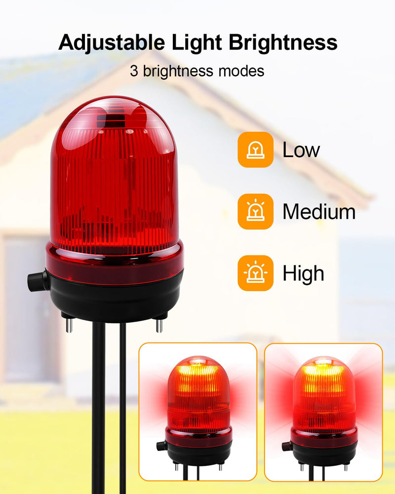 [AUSTRALIA] - Sump Pump Alarm, High Water Leak Detection with 110dB Loud Alarm & LED Indicator, 10ft Probe Cable, DC 12V Safety Power, for Basements, Septic Tanks, Sumps, Indoor & Outdoor Warning Systems 
