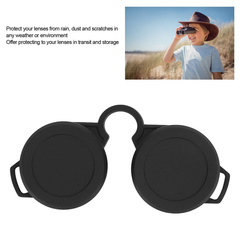 42-45mm Rubber Lens Caps, Binocular Ocular Lens Cover Binoculars Rainguard Eyepiece for 8x30, 10x30, 8x32, 10x32, 8x42, 10x42, 8x50, 10x50, 8x56, 10x56 Model