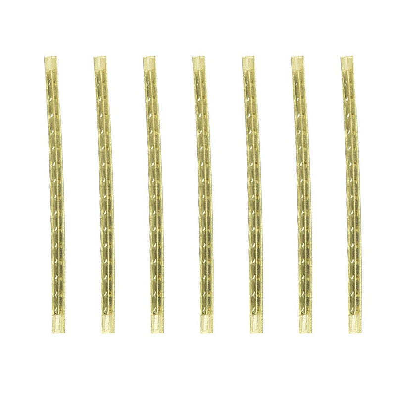 Guitar Fret Wires, 24pcs 2.7mm Electric Guitar Fret Wire, Brass Fretwire for Electric Guitar Bass Guitar Fingerboard Replacement