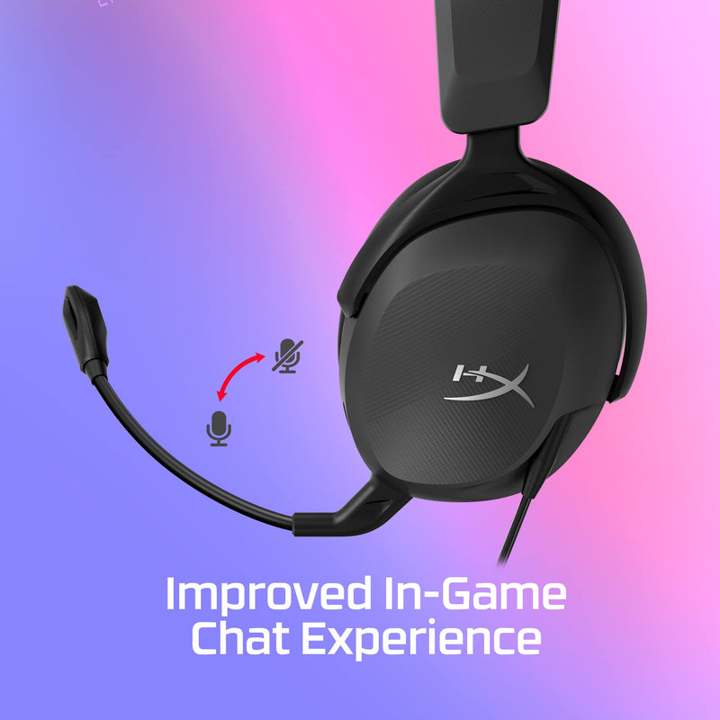 [AUSTRALIA] - HyperX Cloud Stinger 2 Core – PC Gaming Headset, Lightweight Over-Ear Headset with mic, Swivel-to-Mute mic Function, DTS Headphone:X Spatial Audio, 40mm Drivers,Black Black/Red Wired 