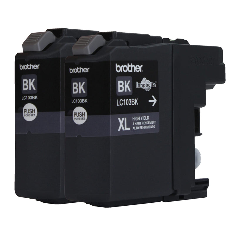 Brother LC1032PKS Printer High Yield Cartridge Ink Black (2-Pack) Cartridges