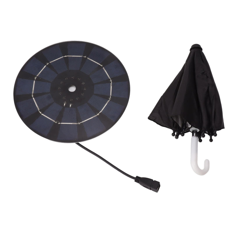 Buachois 10W Solar Panel Phone Umbrella Portable Rain Sun Protection Stand | 10W Solar Panel Phone Umbrella with Charging and Stand Portable Rain and Sun Protection Umbrella for Outdoor Activities