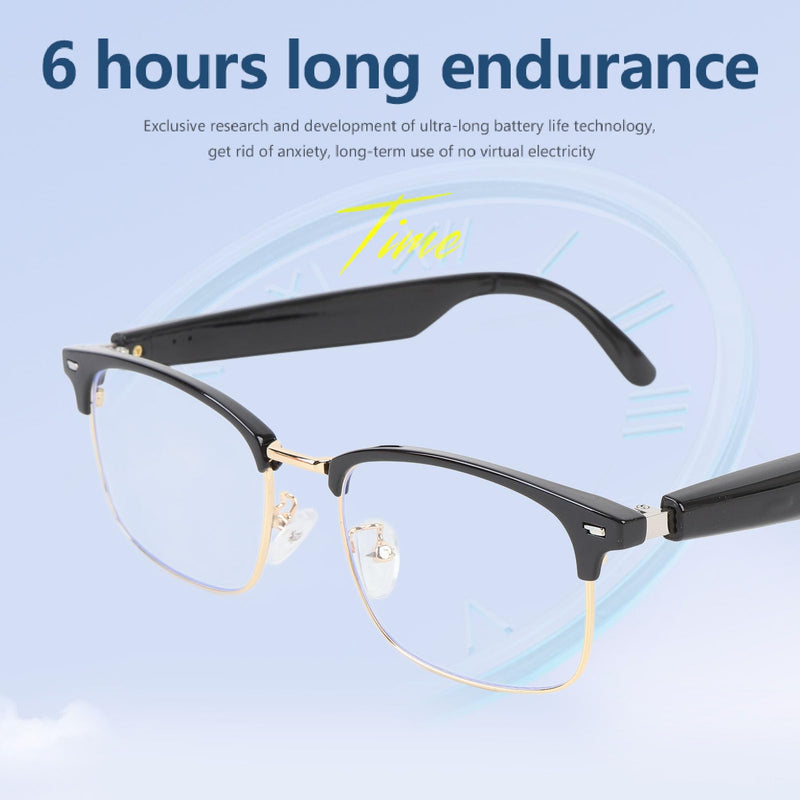 Fockety AI Translator Smart Glasses for Men Women, Real Time Translation AI Glasses with Camera & Bluetooth, Speaker & Voice Assistant, AI Translation Glasses for Travel, Business, (Gold) Gold
