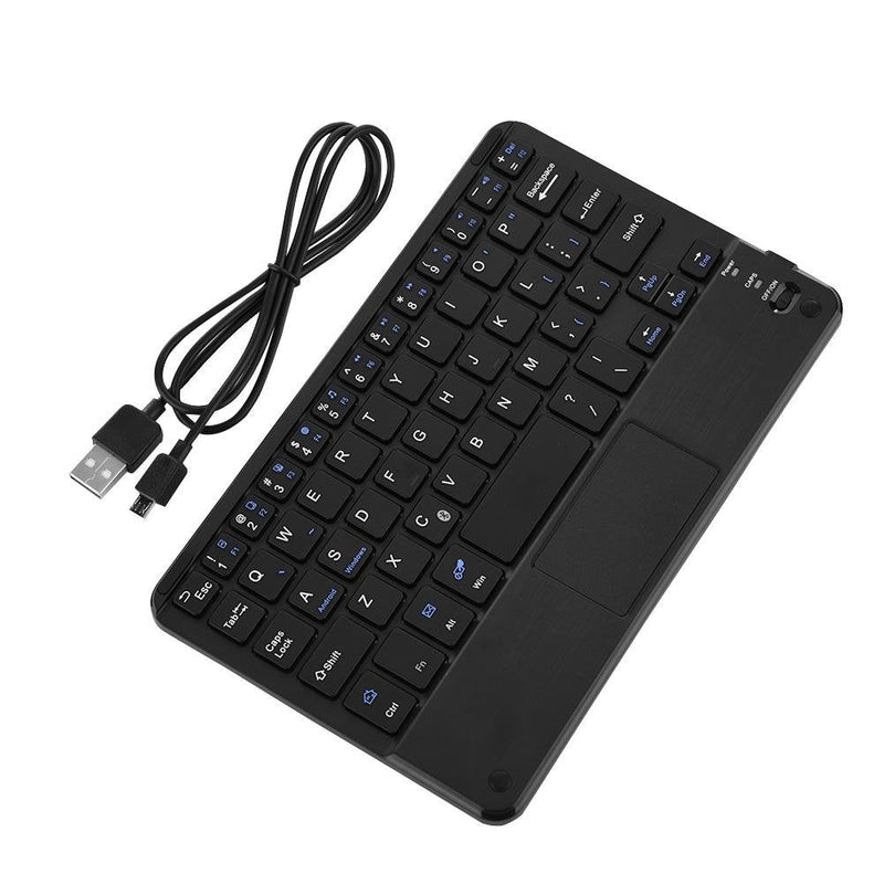 Ultra-Slim Bluetooth Keyboard, Mini Portable Wireless Bluetooth3.0 Keyboard with Touchpad, Compatible with Android/Windows System, for PC/Tablet/Computer/Smart Phone