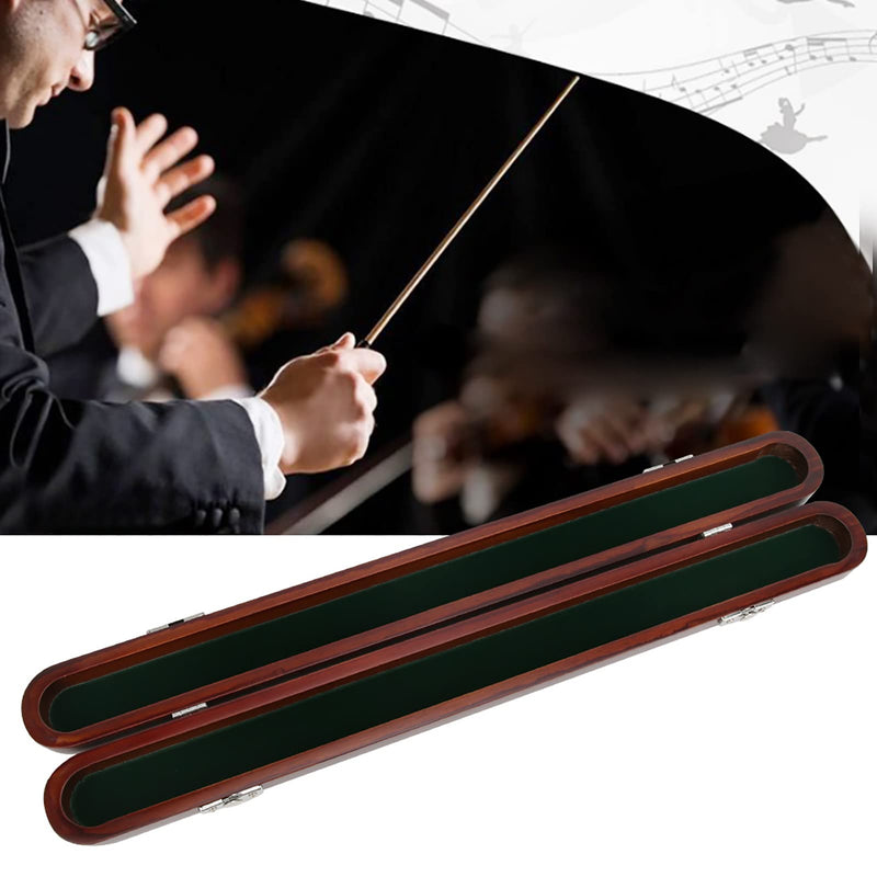 Red Sandalwood Baton Box, Red Wood Conductor Baton Case Durability Resistant to Corrosion Red Wood Baton Box Case, for Storage Musical Accessory Baton
