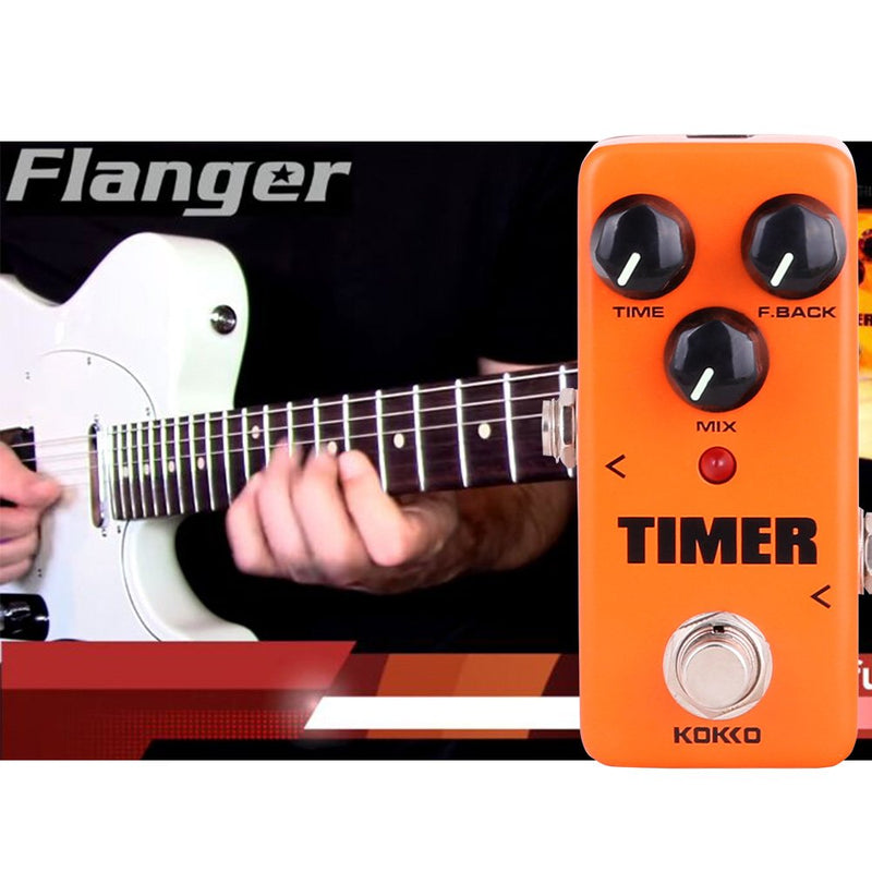 Guitar Mini Effects Pedal Timer - Digital Delay Effect Sound Processor Portable Accessory for Guitar and Bass, Exclude Power Adapter - FDD2