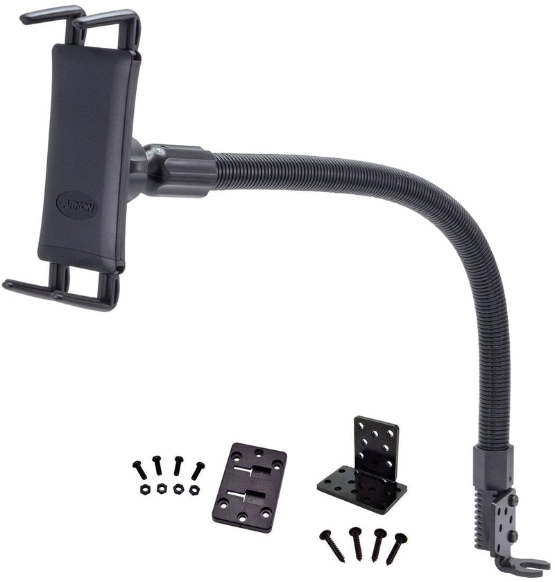 ARKON Car Seat Rail Phone or Tablet Mount for iPhone Xs Max XS XR X 8 Galaxy Note 9 8 S10 & Smartphone and Midsize Tablet Long Arm Windshield Suction Mount for Samsung Galaxy S5/S4