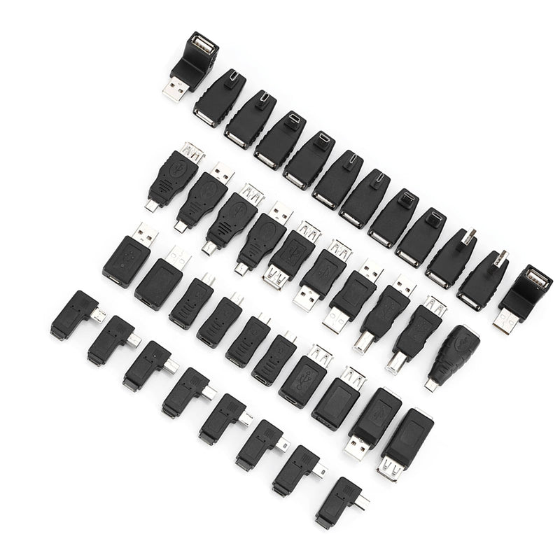 Male Female Adapter, Easy to Use Gender Changer Black for Electronics DIY Automotive Home Projects Professionals