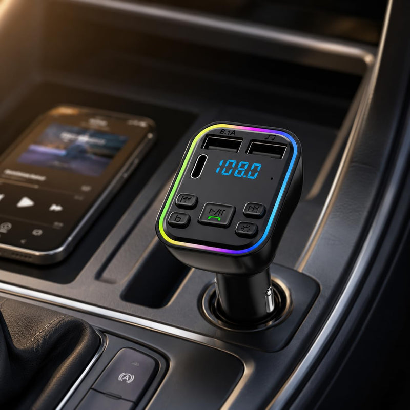 1pc Car Mp3 Player Wireless Transmitter USB Fast Charging Mobile Phone