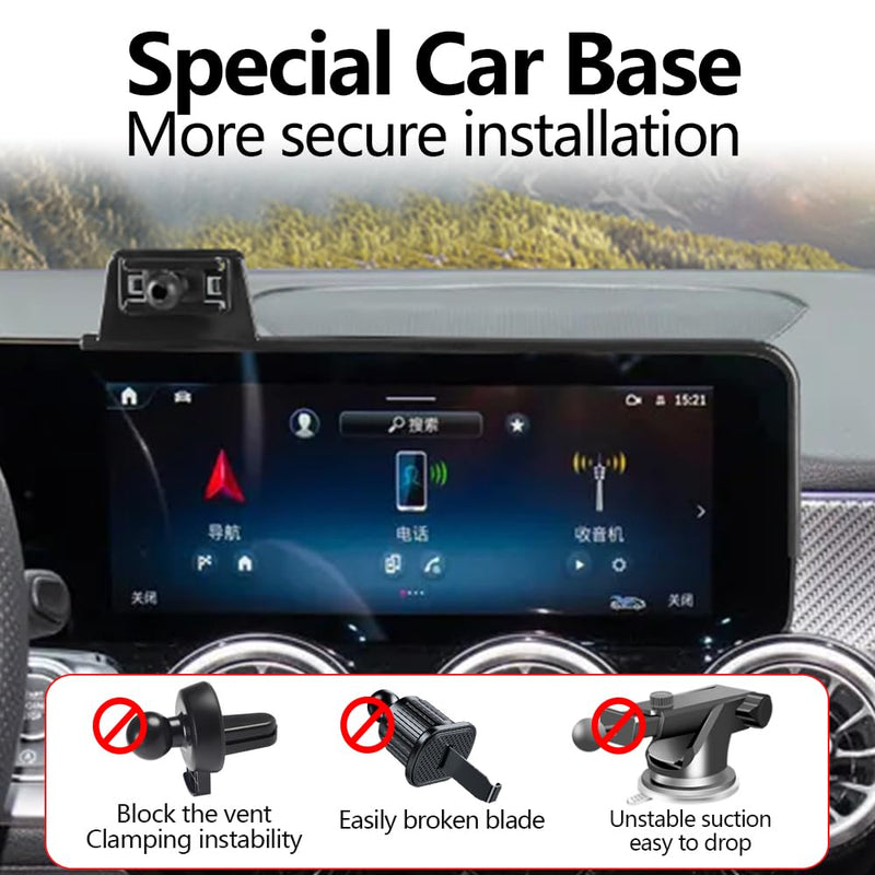 Car Phone Holder for Mercedes Benz GLB Class 2020 2021 2022 2023 2024 2025 GLA CLA EQB Auto Accessories Navigation Screen Bracket Interior Decoration Mobile Cell Phone Mount