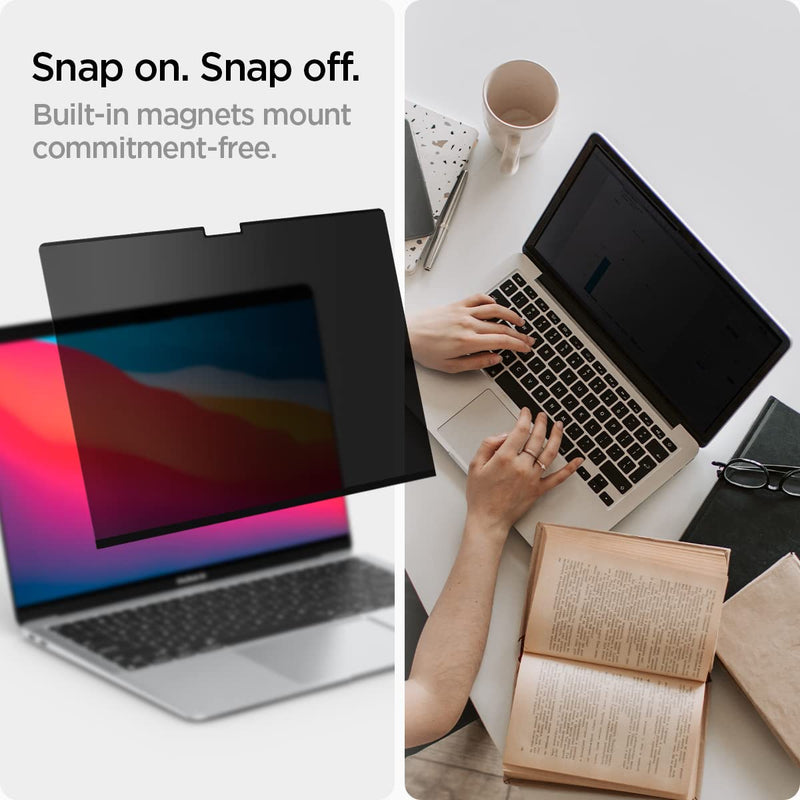 Spigen Privacy Filter Screen Protector [SafeView] designed for MacBook Pro 13" (M1 2020/2019/2018/2017) & MacBook Air 13" (Retina 2020/2019/2018) MacBook Pro / Air 13" (M1/ Retina)