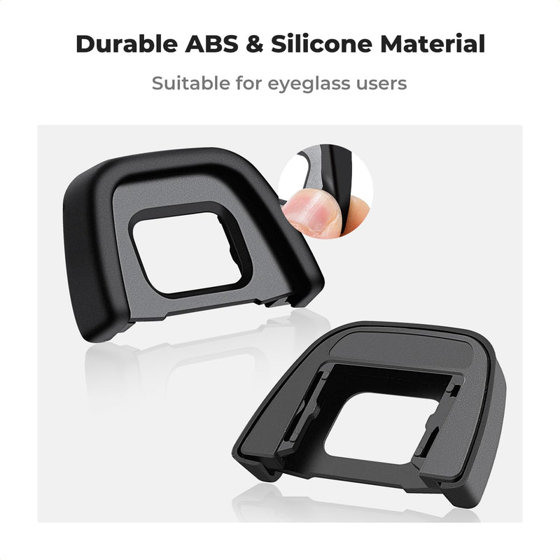 K&F Concept Eyepiece Cover & Hot Shoe Cover Kit, Viewfinder Protector Eyecup Eye Cup DK-23 for Nikon D7100 D7200 D300 D300s Camera Viewfinder DK-23 Replacement