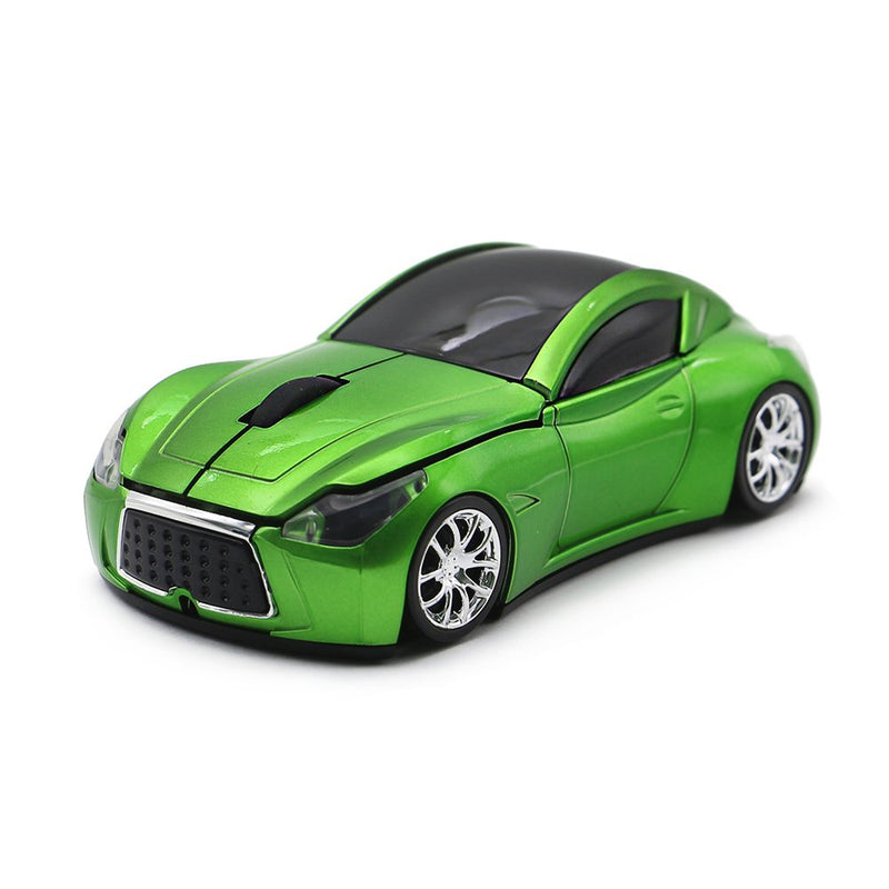 MGbeauty Sports Car Mouse Wireless Mouse Computer Mice Laptop Optical Gaming Mouse Red (Green) Green