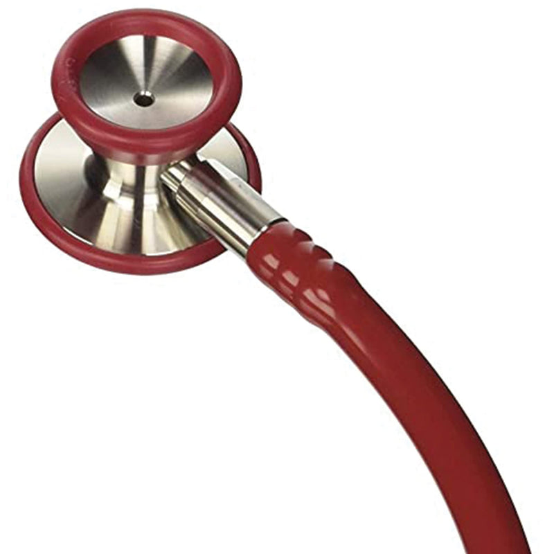 Gima - Classic Cardiology 32551 Stethoscope with Stainless Steel Head, Conical Bell for Low Frequency, Highly Sensitive Diaphragm to Amplify Sound, Lira Bordeaux