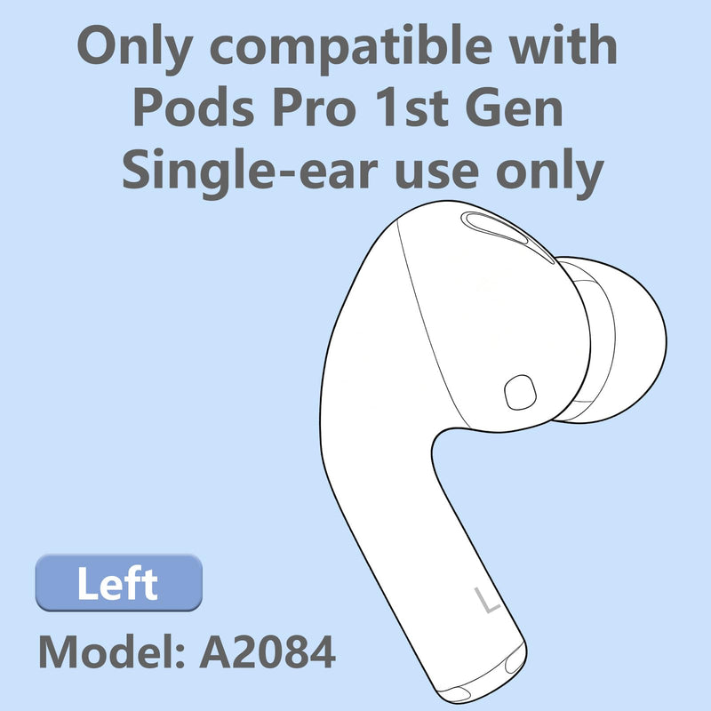 OEM Left Single Earbud for Pod Pro 1st Generation, Model A2083 A2084, Genuine Left Earbud Only, Compatible with Original Pods Pro 1 A2190 Charging Case Left-A2084