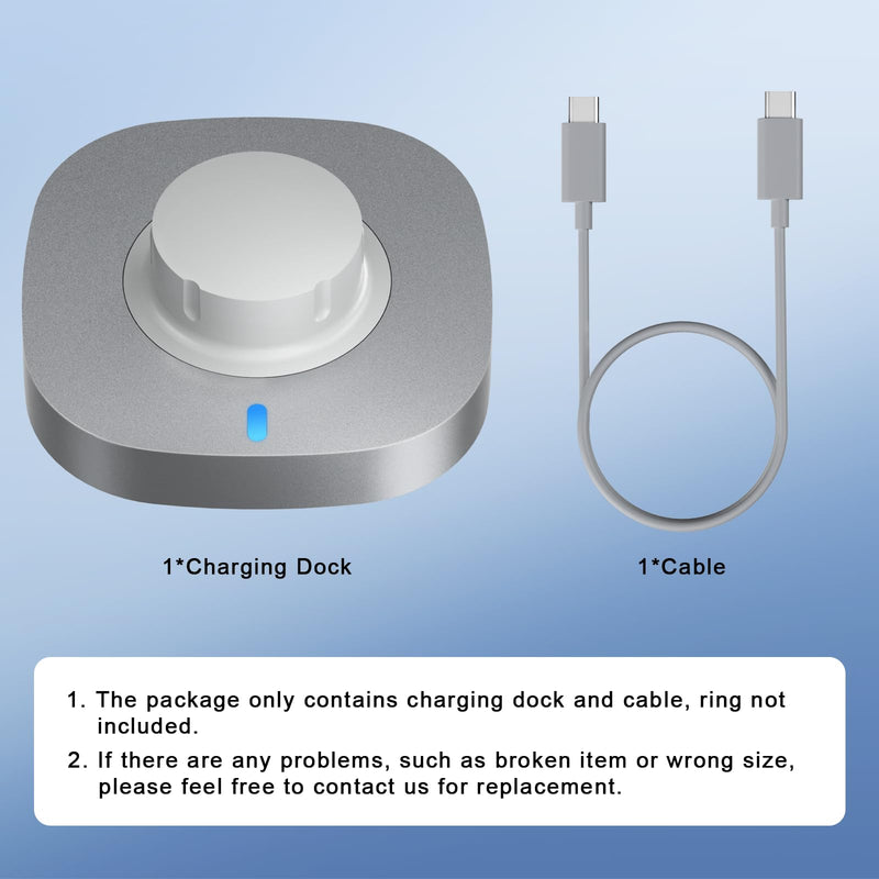 ZOOROO Charger Compatible with Aura-Ring 4 Size 12 | Fast Charging Dock with USB-C Cable for Aura-Ring 4 Accessories