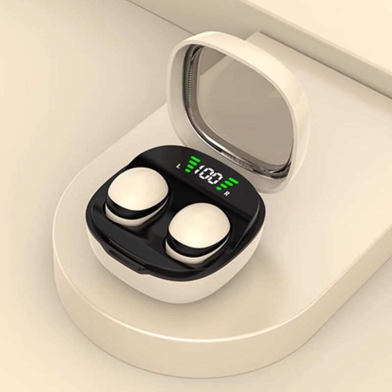 9S Pro Mini Invisible Bluetooth Sleep Earbuds | Ultra-Small Hidden in-Ear Headphones for Side Sleepers, ENC Noise Reduction, Pain-Free Fit, Low-Latency Audio, 30H Playtime (Skin) Skin