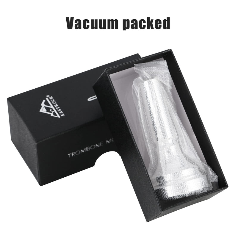 [AUSTRALIA] - EASTROCK Trombone Mouthpiece,Silver Plated Trombone Mouthpiece Small Shank 9BS, Trombone Instrument Accessories Vacuum Packed JDTM-9BS 