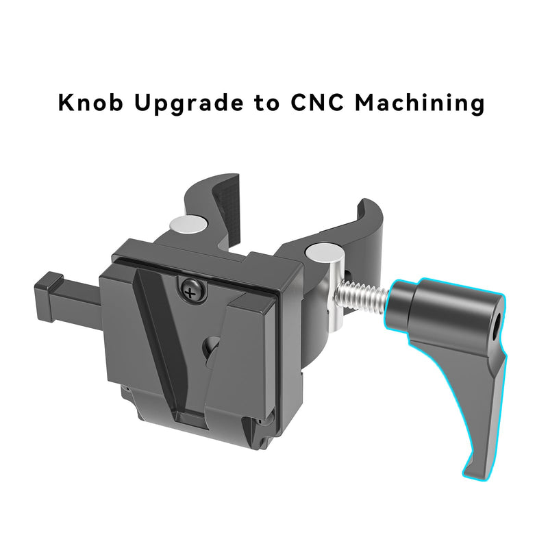 [AUSTRALIA] - V-Mount Battery Adapter with Clamp for Mounting to Lighting Stand and Support Rod 