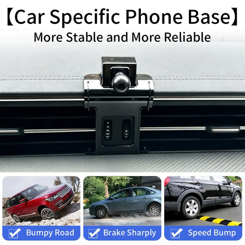 Car Phone Holder Mount for Audi A6 S6 RS6 A7 S7 RS7 2019-2025 Accessories | Magnetic Cellphone Stand, Cell Phones Navigation Charging Screen Cradles,Double 360°Rotation,for Magsafe Magnet Accessory