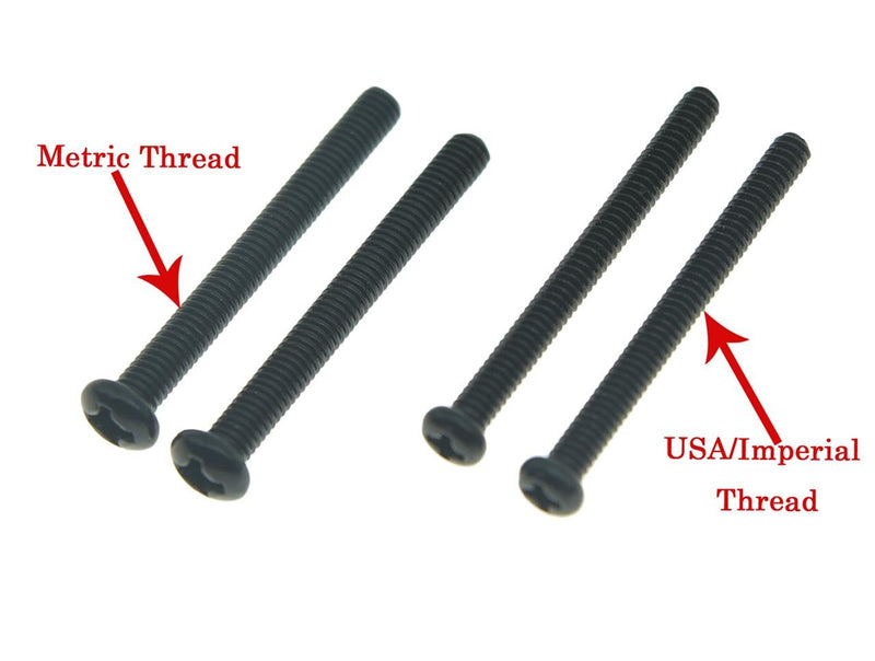 KAISH American Thread Humbucker Pickup Height Screws Humbucker Pickup Ring Pickup Surround Frame Mounting Screws Springs for Gibson/EMG/Seymour Duncan/Dimarzio Black USA/Imperial Thread