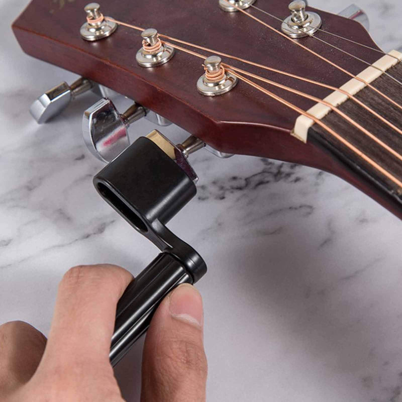 [AUSTRALIA] - 3PCS Acoustic Electric Guitar String Winder Peg Bridge Pin Tool Plastic Black 