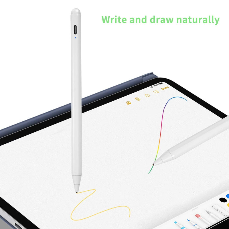 Stylus Pen for LG V60 ThinQ Dual Screen,Active Capacitive Digital Pencil Compatible with LG V60 ThinQ Stylus Pen,Good for Note-Taking and Drawing Pens with Touch Control and Type C Recharge,White