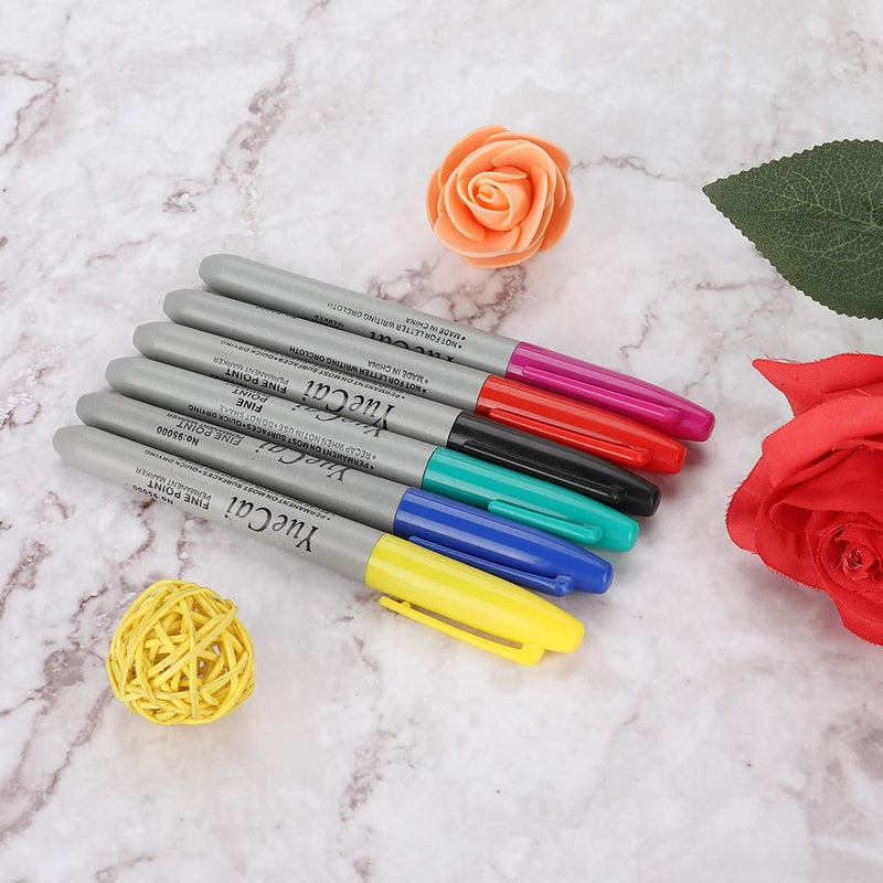 6 Piece Set Piercing Skin Marker Pen Permanent Makeup Body Art Beauty Tool Skin Pens 6 Piece Set Skin Pen Sk The Can Tattoo Ink