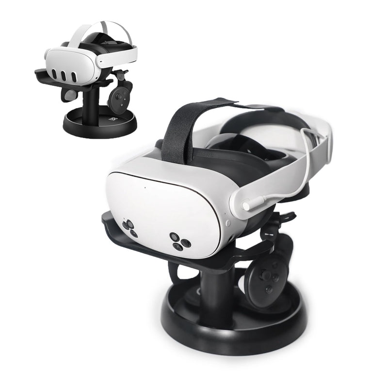 AMVR Table Stand with Charging Link Cable for Meta Quest 3, 2-in-1 Quest 3 Accessories