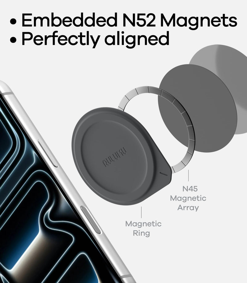 Aulumu AC01 for MagSafe Sticker + A17 Aramid Fiber iPhone Air Case Compatible with MagSafe