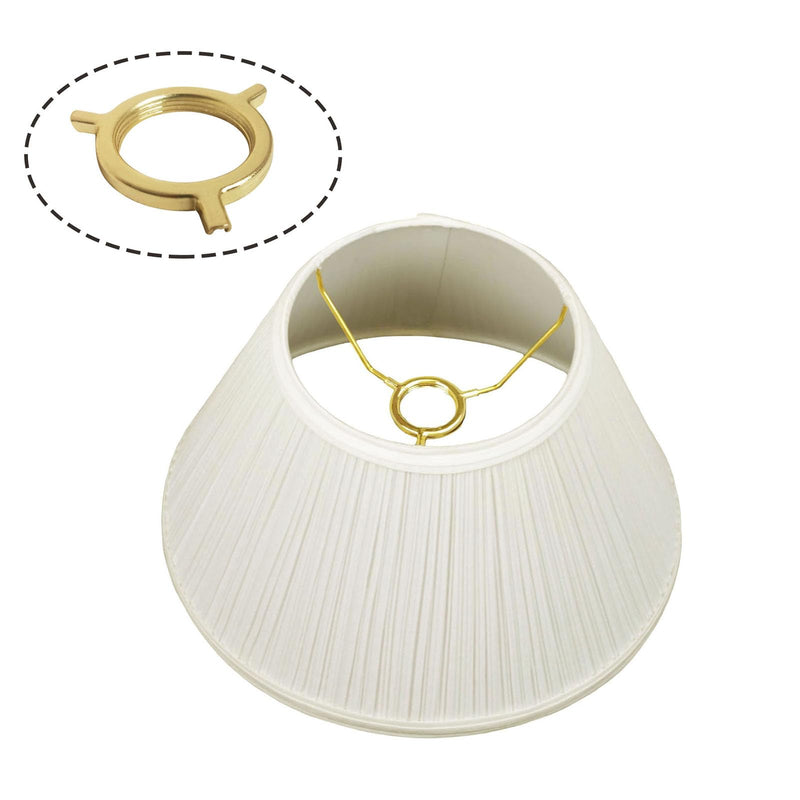 [AUSTRALIA] - GY & CK® 3 Way Threaded UNO Lamp Shade Adapter Lampshade Supplies Threaded UNO Ring bridge adapter 3-way for 10 gauge wires for lampshades Maiking, 4 pcs pack Brass 
