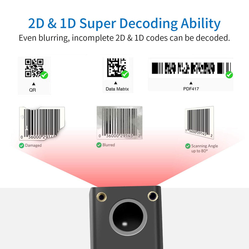 [AUSTRALIA] - 2D Embedded Mini Barcode Reader Scanner Scan, Symcode QR Barcode Reader Module Scanner with Auto Sensing Cell Phone Computer Screen Scan 2D Embedded Scanner 