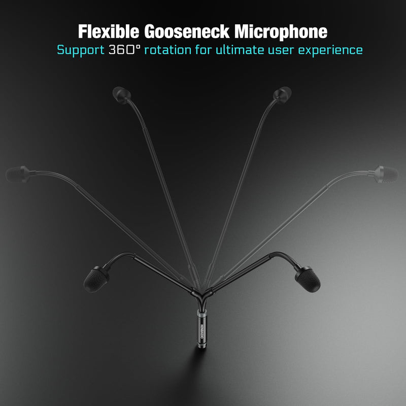 Gooseneck Microphone 23 Inch DJ Mic Professional Dynamic Bob Barker Microphone for Audio Mixer,Dedicated Disc,Shouting,KTV Bar,Podium,Conference,Metal Supports 360°Rotation,Bending,3-pin XLR