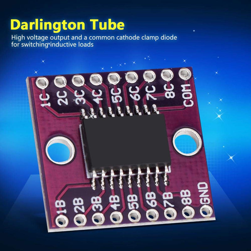 Fafeicy ULN2803A Darlington Transistor Arrays Driver Module, 50V 500mA High Current Voltage Driver, High Voltage and High Current, for Switching Inductive Loads (1)