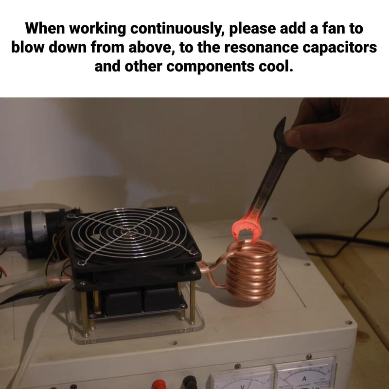 1000W ZVS Low Voltage Induction Induction Heater Coil Kit Induction Heating Module Heating Board Module Flyback Driver Heating DIY