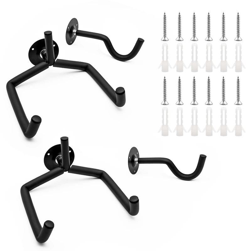 Guitar Stand Wall Mount 2 Pack, Guitar Storage Display Rack for 2 Guitars Acoustic/Electric Guitar/Classical Guitar on Wall Hook