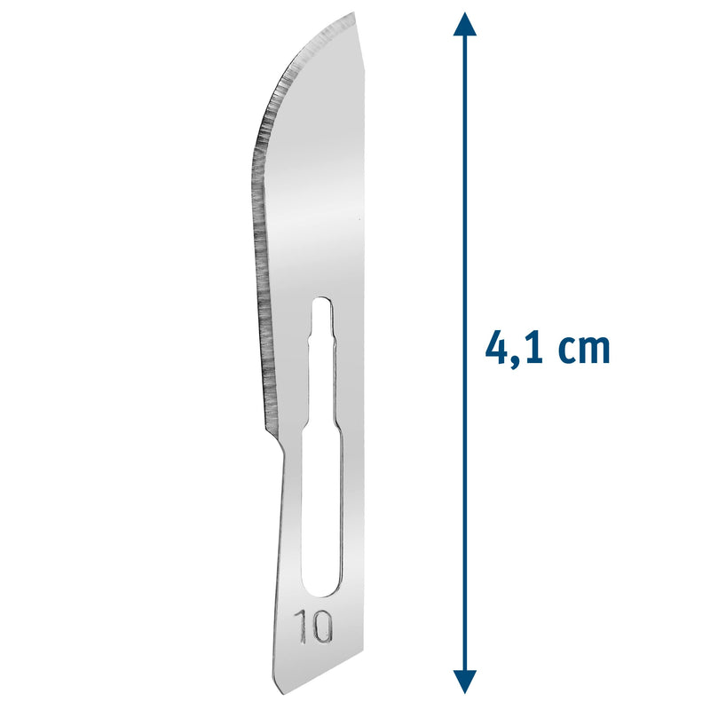 Shehadeh - Pack of 100 Sterile Scalpel Blades Figure 10 for Scalpel Holder No. 3 - Extremely Sharp