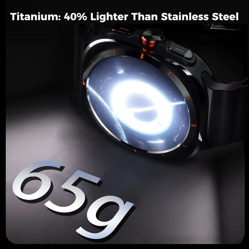 Titanium Metal Band for Samsung Galaxy Watch Ultra 2 1 47mm (2026) | No Gap Grade 2 Titanium Strap for Ultra 2025/2024,Skin-Friendly,40% Lightweight,Corrosion Resistance,Fit Wrists 6.3''-9''